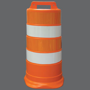 traffic cones and barrels
