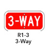 R1-3 3 Way Sign