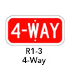 R1-3 4-Way Sign