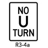R3-4a, No U Turn Sign