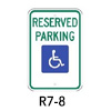 R7-8, Reserved Parking Sign